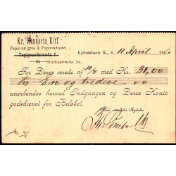 Kr. Sunnets Eftf.  - Kbh.K.  - u/n - Brugt