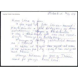 Langeland - Bondos Grd - Rudkbing - Brandts Kontorforsyning 6072 - 1995 - Ubrugt