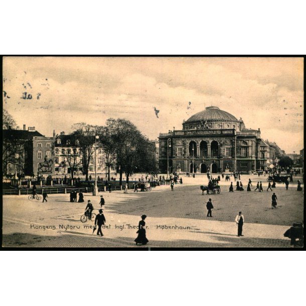 Kongens Nytorv med det Kgl. Theater - K�benhavn - N.K. 782