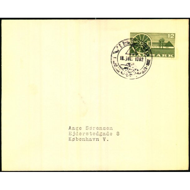 K.F.U.K. Spejdernes Landslejr - Hald S - Viborg - 18 - 7 - 1962 - Stempel