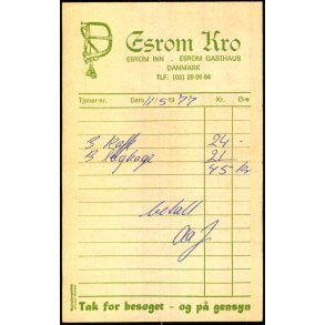 Esrom Kro - 1977