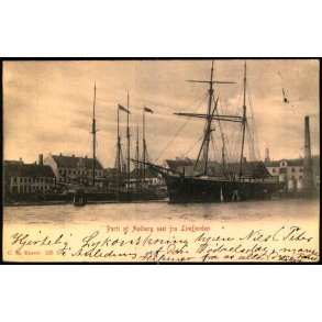 Parti af Aalborg set fra Limfjorden - C. St. 335 - Brugt