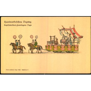 Haandvrkerfestens Vogntog - Textilfabrikant-foreningens Vogn - A. Jacobsen u/n - Ubrugt 
