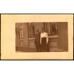 Familien Steffensen i Allinge 9-8- 1920  - Fotokort u/n - Brugt