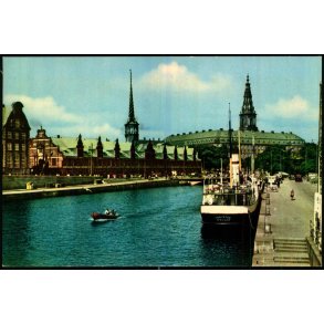 K�benhavn - B�rsen og Christiansborg Slot - Rudolf Olsen 643 - Ubrugt