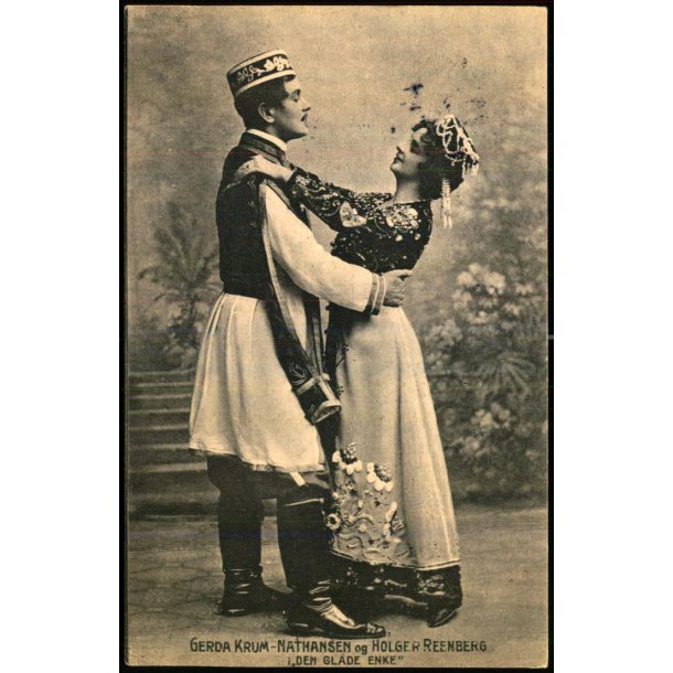 Gerda Krum-Nathansen og Holger Reenberg - Den glade Enke - Alex Vincent 1357 - Brugt 