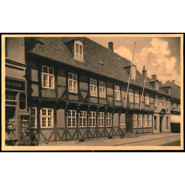 Nyk�bing F. -  Gammelt Hus i Langgade - Stender N.F. 141 - Ubrugt