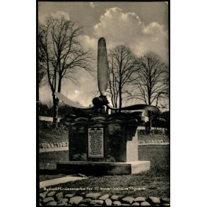 Nysted - Mindesm�rke for 10 amerikanske Flyvere - E. Ross Svenningsens Papirh. 88307 - Brugt