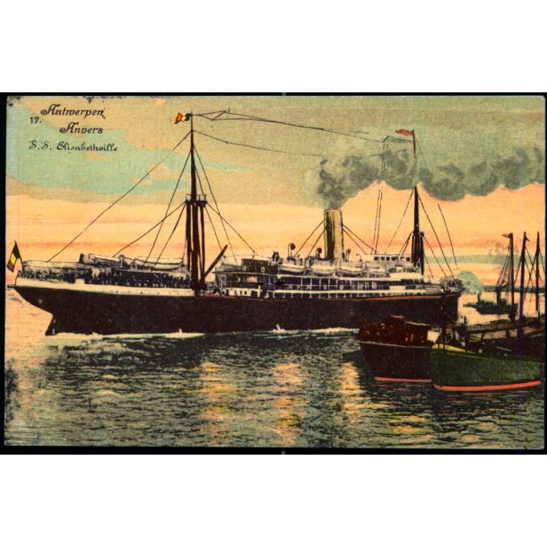 Antverben - Anvers - S/S "ELISABETHVILLE"-  u/n - Brugt