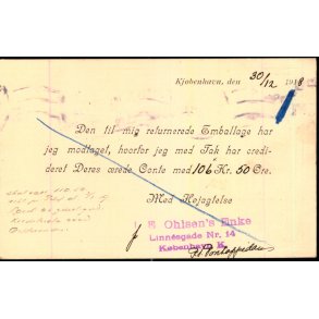 J.E.Ohlsens Enkes Frhandel - Kbh.K  - u/n - Brugt. 