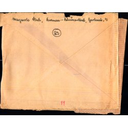 Censurbrev fra Tyskland med censureret Indhold 2 A4 Sider -  12 - 1 - 45 - Til Danmark