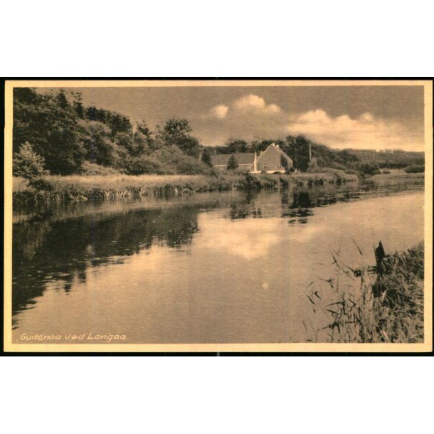 Gudenaa ved Langaa - Langaa Bogh. 89374 - Ubrugt