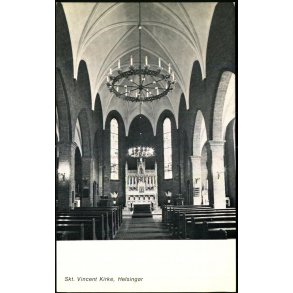 Skt. Vincent Kirke - Helsing�r - H. Knudsen u/n - Ubrugt