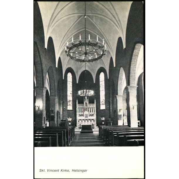 Skt. Vincent Kirke - Helsing�r - H. Knudsen u/n - Ubrugt