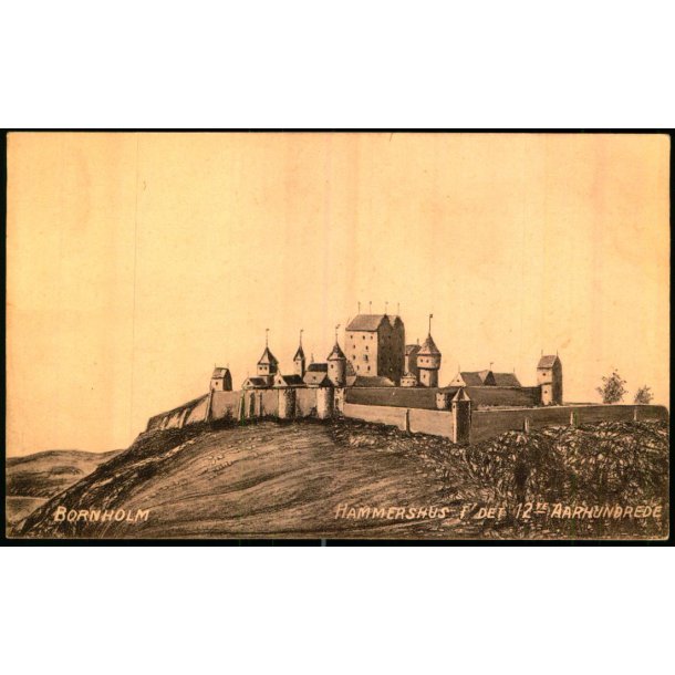 Bornholm - Hammershus i det 12 te Aarhundrede - Frits Srensens Bogh. 614 - Ubrugt
