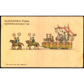 Haandvrkerfestens Vogntog - Textilfabrikant-foreningens Vogn - A. Jacobsen u/n - Ubrugt 