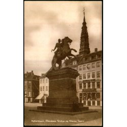 K�benhavn - Absalons Statue og Nikolaj Taarn - Geerts 611 - Ubrugt