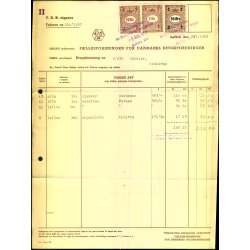 F.D.B. - Chokolade - 1952 - Fakturastempelm�rker