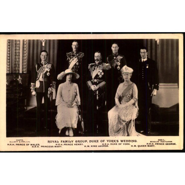 Royal Family Group - Duke of Yorks Wedding - Ubrugt