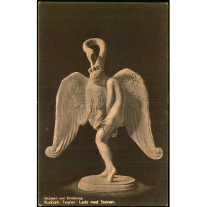Mus�et ved Kildekrog - Rudolf Tegner - Leda med Svanen - Nordisk Kunst u/n - Ubrugt