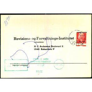 Efterporto - Brev til Kbenhavn V. 7 - 5 - 84  - Efterporto 200 re. Frankeret med 1,60 kr M. Autom.