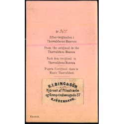 Thorvaldsens Museum - Visitkortbillede - H.I. Bing &amp; S�n