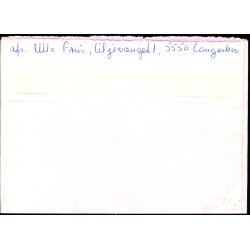 Efterporto - Brev fra Langeskov 20 - 6 - 86   til Nyborg  - Efterporto 200 re. 