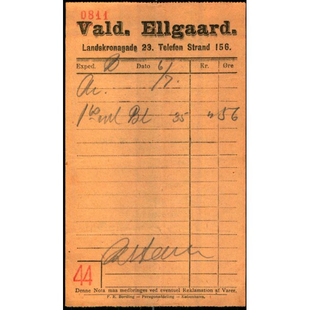 Vald. Ellgaard - Landskronagade