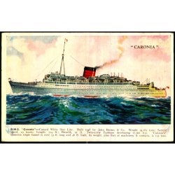 R.M.S. Caronia - Valentine 1793 - Ubrugt - Svagt hjrne !