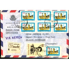 Luftpost Brev fra Argentina til Danmark - 26 - 10 - 81