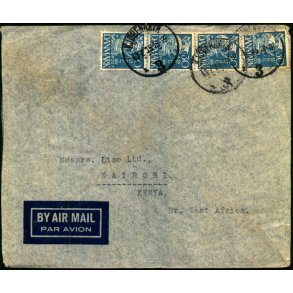 Luftpost Brev fra Danmark til Kenya - 13 - 7 - 35
