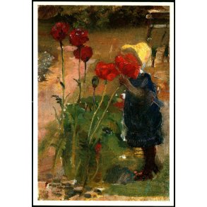 M. Anker - Helga mellem Valmuer - Middelbroe u/n - Ubrugt