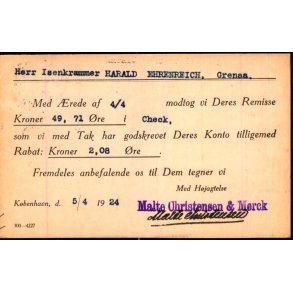 Glasmagasinet - Malte Christensen & Mrck - Kbenhavn K. - u/n - Brugt. Fold !