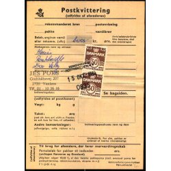 Postkvittering -15 - 10 - 84