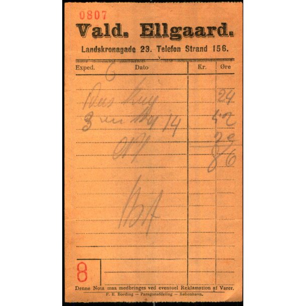 Vald. Ellgaard - Landskronagade