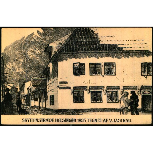 Skyttestrde - Helsingr 1895 - Tegnet af V. Jastrau - K.Nielsen u/n - Ubrugt