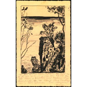 Bornholm - Helligdomsklipperne ved R - Rnne Jernbanekiosk 6 - Brugt