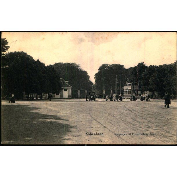 Kbenhavn - Indgangen til Frederiksberg Have - Knacksted u/n - Brugt