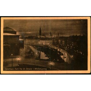 K�benhavn - Parti fra Gl.  Strand i Aftenbelysning - Stender K. 117 - Brugt