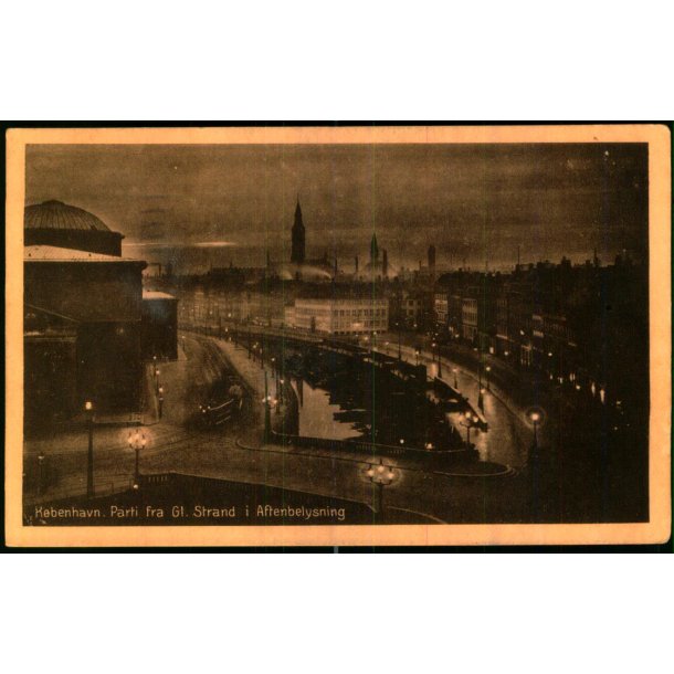 K�benhavn - Parti fra Gl.  Strand i Aftenbelysning - Stender K. 117 - Brugt