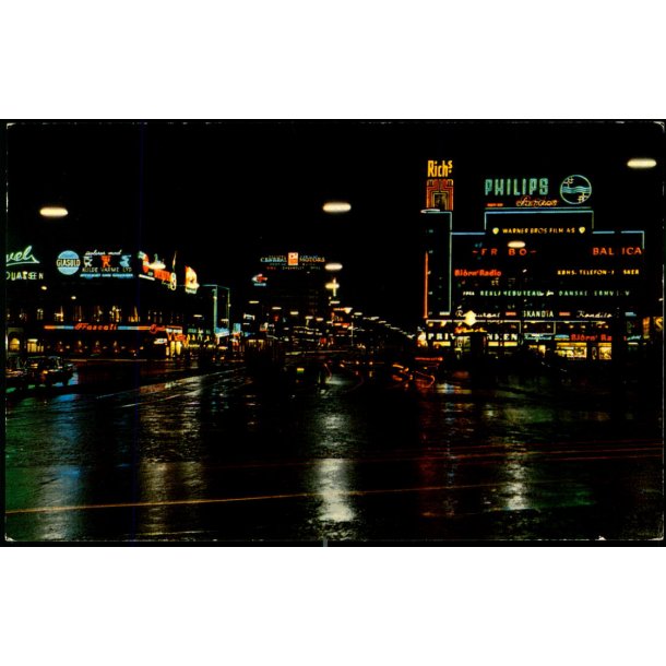 Kbenhavn - Rdhuspladsen ved Nat - Rudolf Olsen 679