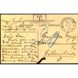 Efterporto - Postkort fra Tyskland til Danmark 31 - 12 - 07