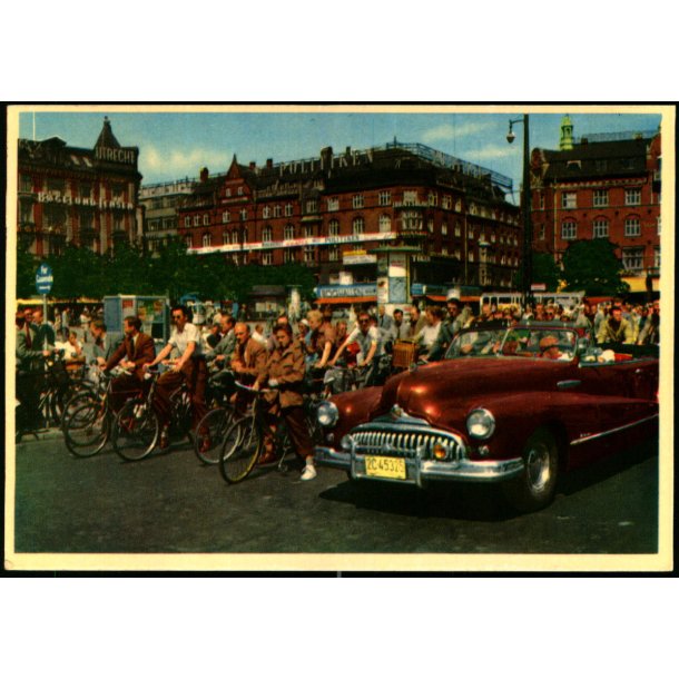 Kbenhavn -  Rdhuspladsen - Cyklister - Rudolf Olsen 43 - Brugt