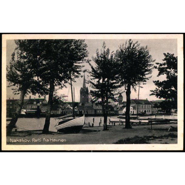Nakskov - Parti fra Havnen - Stender N. 212 - Ubrugt