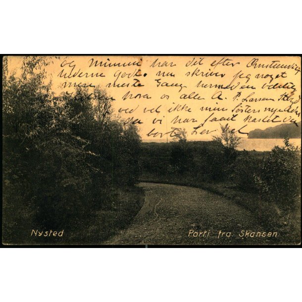 Nysted - Parti ved Skansen - I. Wiebergs Bogh. u/n - Brugt