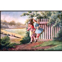 Feldpostkarte - Apenrade  7 - 8 - 16  - Til 4. Komp. 1. Lott. - Billedside : Recognoscering.