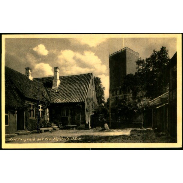 Koldinghus set fra Kysters G�rd - Stender K. 220 - Ubrugt