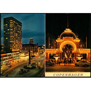 Kbenhavn - Vesterbrogade ved Nat - Rudolf Olsen 1644 - Ubrugt