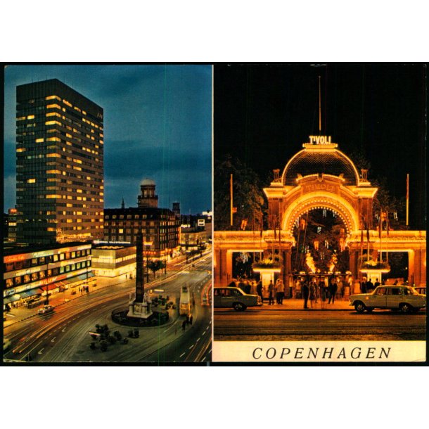 Kbenhavn - Vesterbrogade ved Nat - Rudolf Olsen 1644 - Ubrugt