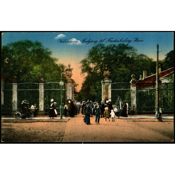 Kbenhavn - Indgang til Frederiksberg Have - Geerts 333 - Ubrugt